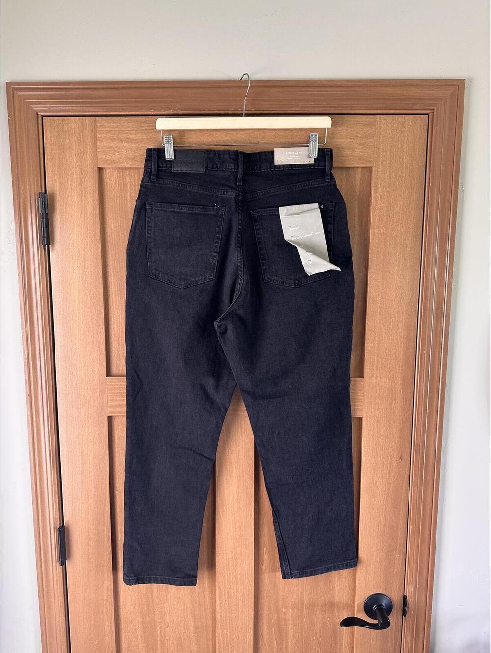 NWT Everlane The Curvy Cheeky Jean Crop Straight Leg Black Women’s size 31 - Picture 3 of 15